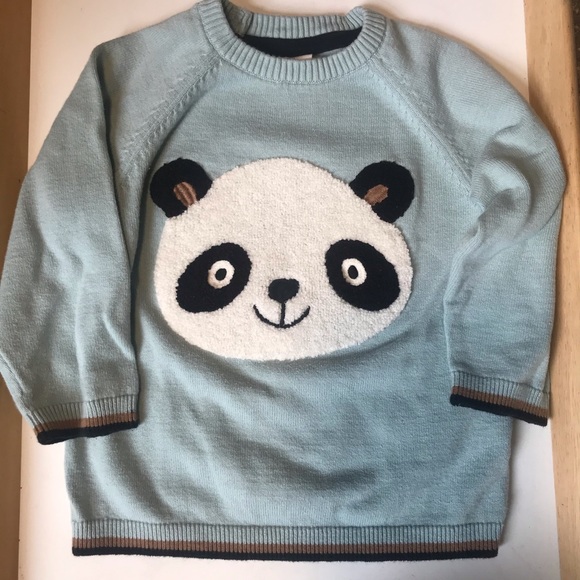Fine knit cotton panda sweater - Picture 3 of 9
